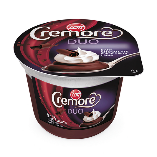 Zott Cremore Duo csokoládés desszert tejszínhabbal 190 g
