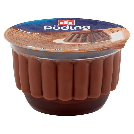 Müller csokoládé puding 450 g csoki ízű öntettel