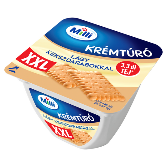 Milli XXL krémtúró 150 g lágy kekszdarabokkal