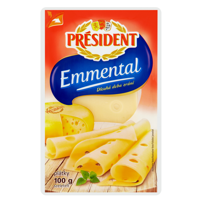 Président Emmental szeletelt sajt 100 g