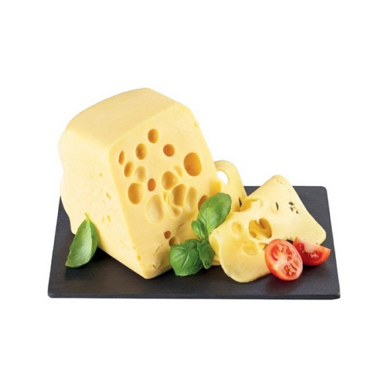 Maasdam típusú nagylyukú tömbsajt (kb.: 3,8 kg)