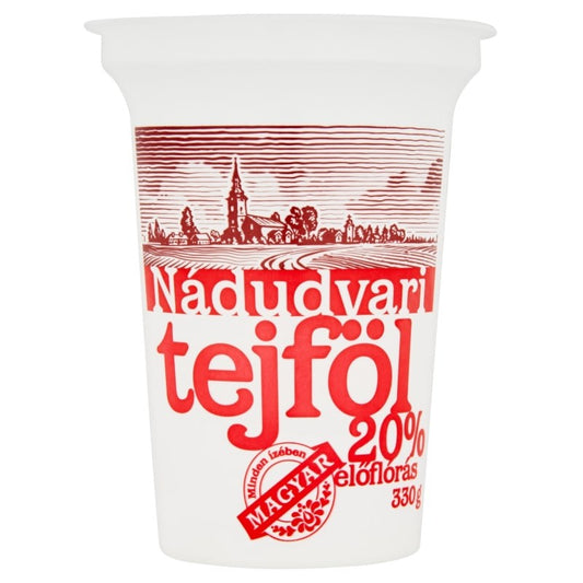 Nádudvari élőflórás  tejföl 330 g 20%