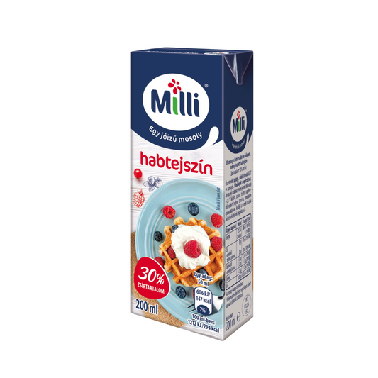 Milli UHT habtejszín 30% 200 ml dobozos