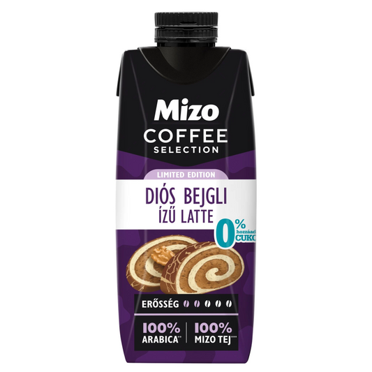 Mizo Coffee Selection Diós Bejgli ízű Latte 250 ml UHT  édesítőszerrel